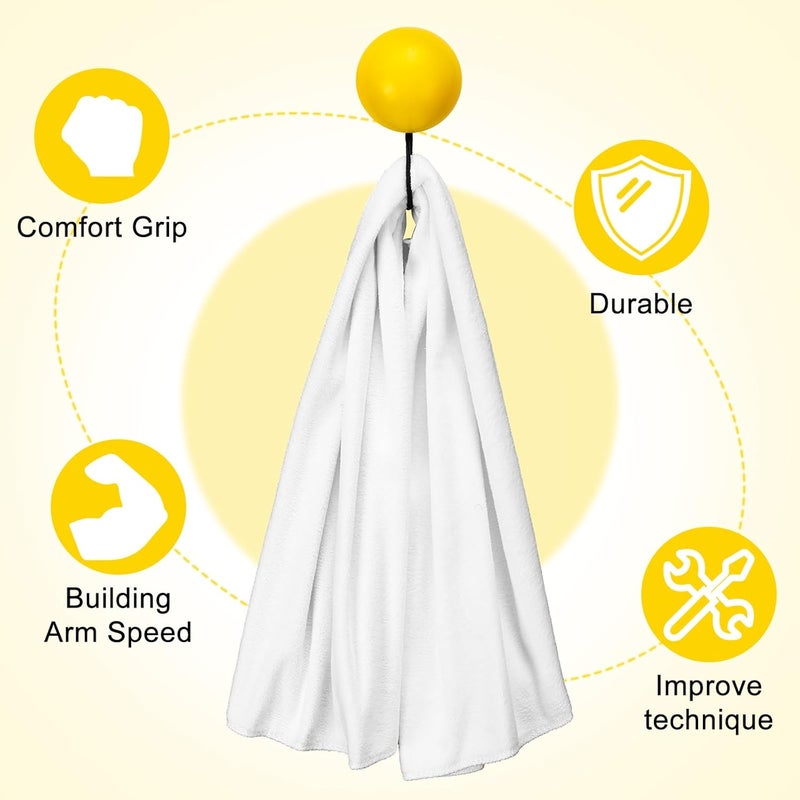 Arrowbash 2 Pcs Baseball Pitching Towel Trainer Softball Throwing Trainer Portable Versatile Strap Baseball Training Tool for Fastball, Changeup, Curveball Precision and Power - Image 4